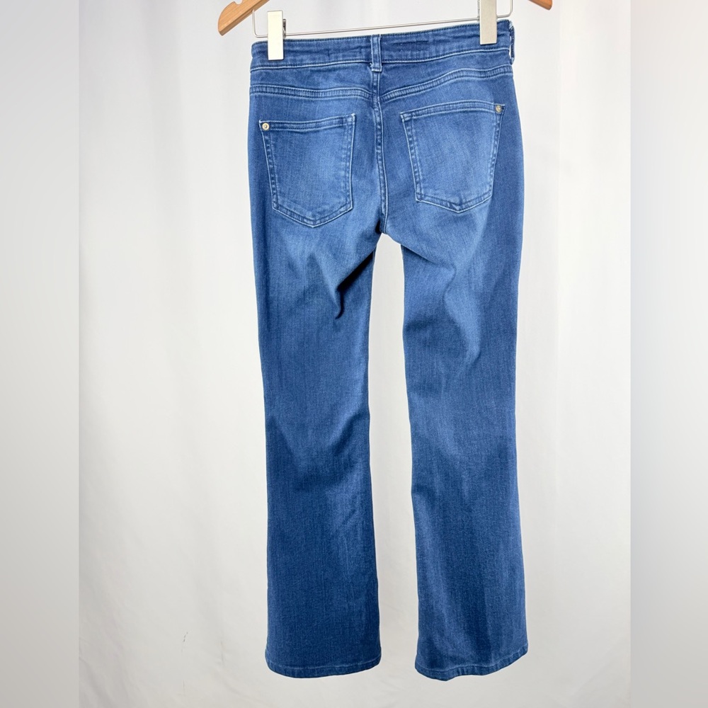 Pilcro The Icon Low Rise Flare Jeans in Dark Blue Size 25 - Picture 7 of 11